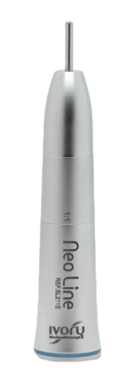 Slow Speed Straight Handpiece Ivory Neo, 1:1, Internal Spray