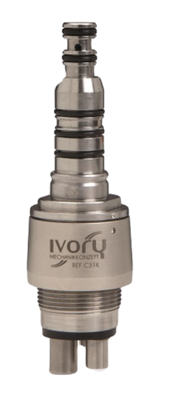 Dental Coupling, Ivory Kavo Multiflex, 4 Pin, Water Regulator