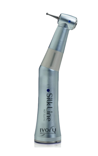 [SL411C] Slow Speed Handpiece, Ivory Silk Line Contra-Angle,1:1, Internal Spray