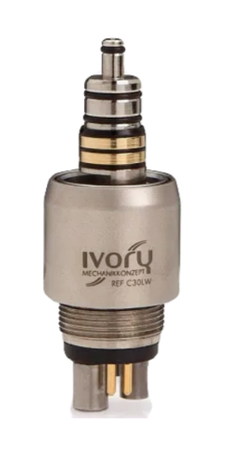 [C30LW] Dental Coupling, Ivory W&H, 6 Pin, with LED, without Water Regulator